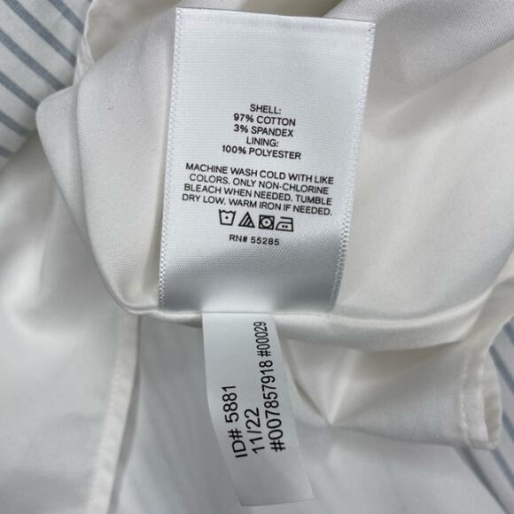 Express Striped One Shoulder Ruffle Tie Waist Poplin Maxi Dress - Picture 8 of 9